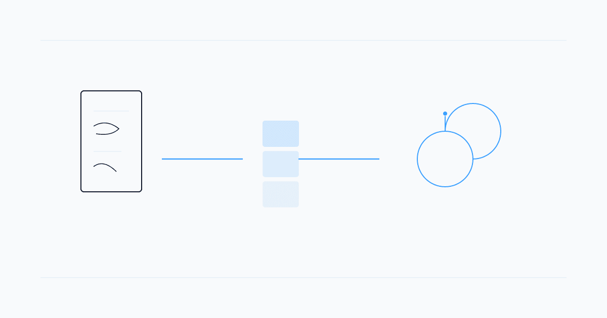 Schematic: notes transforming into flashcard deck with review loop