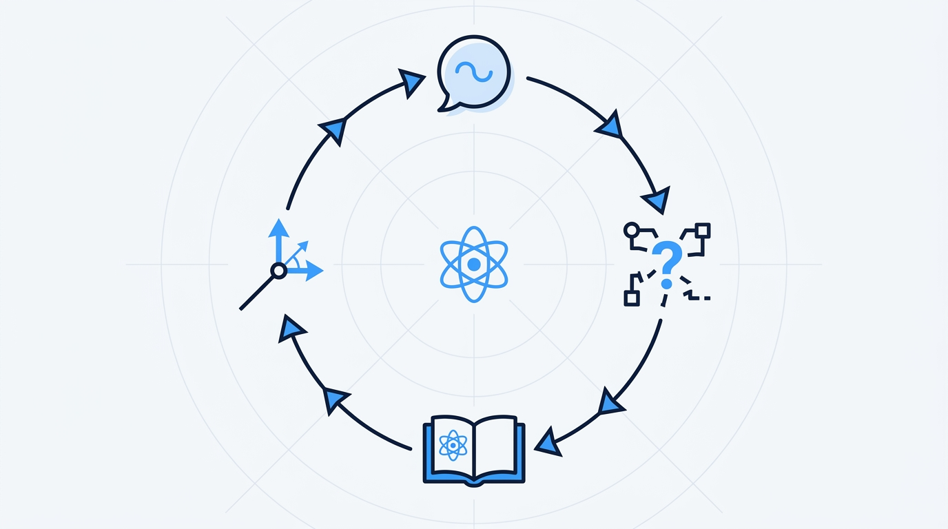 Feynman learning loop: explain simply, find gaps, revisit, simplify