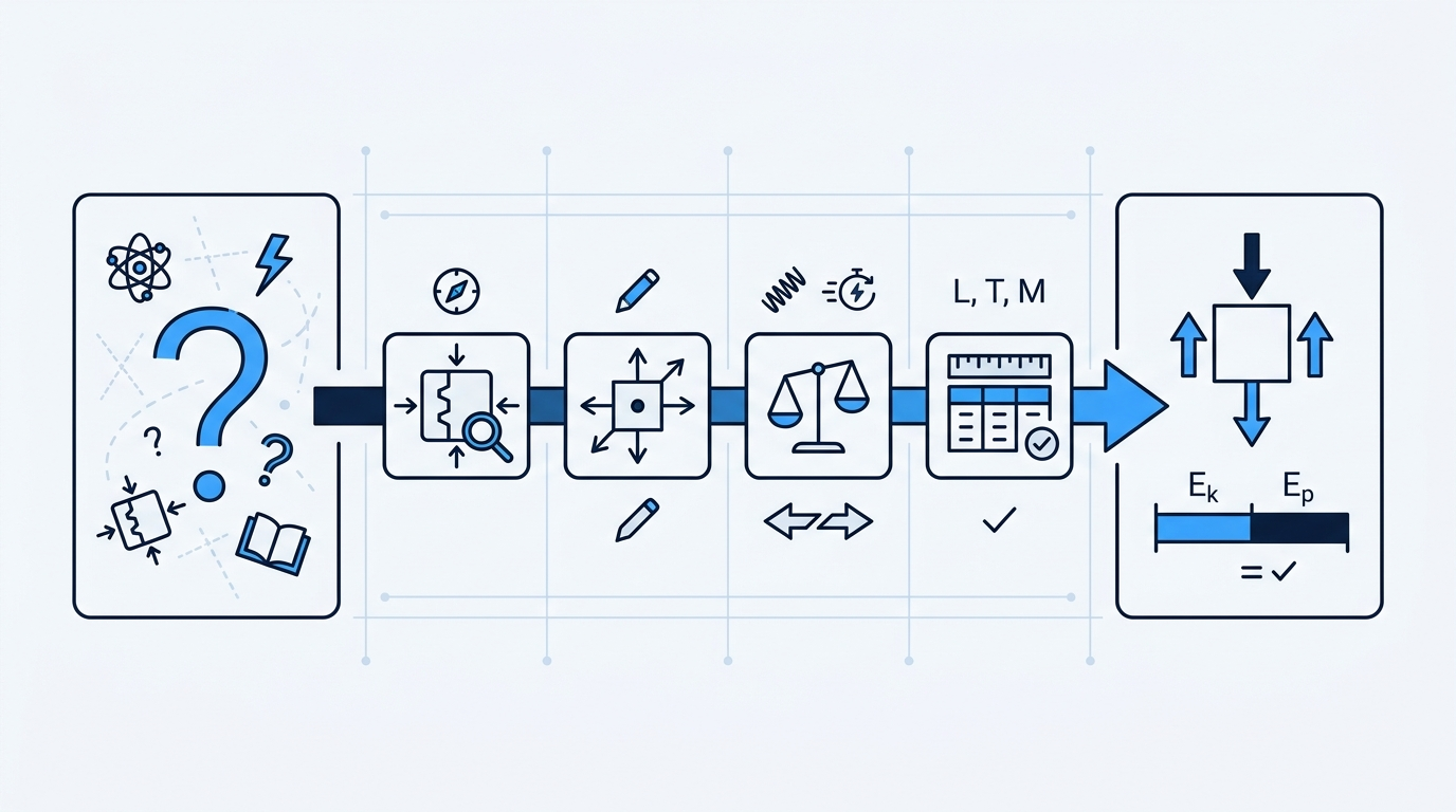 From blank problem to structured solution path using first principles